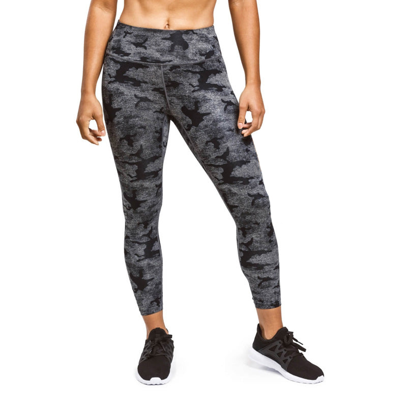 Gray Camo Yoga Pants Athletic Leggings - LOASP