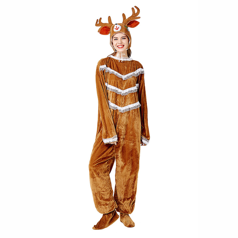 Women Reindeer Costume Set Loasp