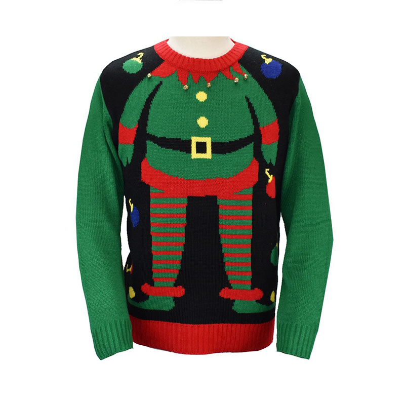 Funny Christmas Sweaters Elf 