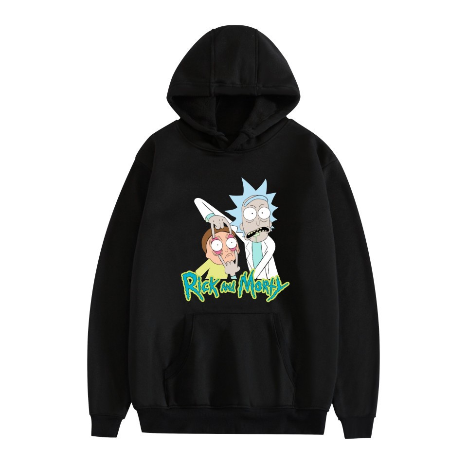 Rick And Morty Black Space Cotton Unisex Hoodie - LOASP