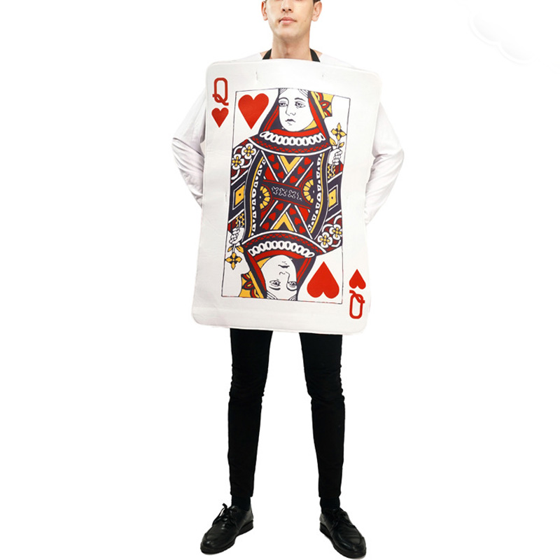 Red Queen of Heart Card Costume for Men - LOASP